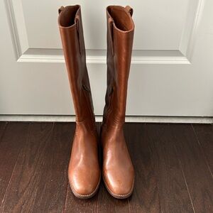 Madewell Brown Leather Knee-High Boots
